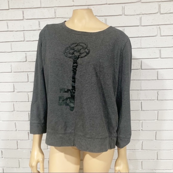 Macy’s Women’s Gray Key Sweater - Picture 1 of 9